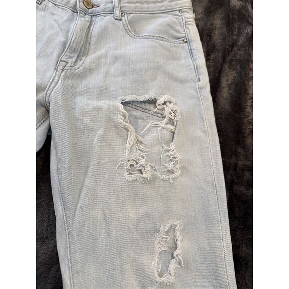 Forever 21 Women's Size 26 Blue Skinny Leg Light Wash Cotton Blend Stretch Jeans - Picture 7 of 16